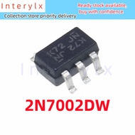 10Pcs/Lot Original Genuine 2N7002DW 2N7002DW-7-F 2N7002 Silk Printing K72 Patch SOT363 60V 230mA Dua