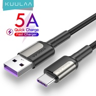 KUULAA สาย ชาร์จ5A USB ประเภท C สาย SuperCharge สำหรับ Huawei P20/P20 Pro/Mate 10/Honor Note 10/P10 