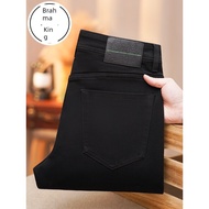 baggy pants men seluar lelaki [Pelepasan khas] Van King beg pepenjuru hitam konvensional seluar jean