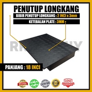 Metal Drain Cover (Heavy Duty) With Chequer Plate Penutup Longkang Support 4 Wheel Truck Drain Grati