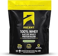ASCENT Mint Chocolate Whey Protein, 27.3 OZ