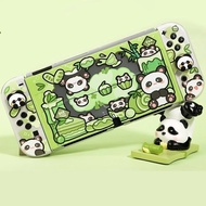 Cute Panda Transparent Case For for Nintendo Switch &amp; Oled Shell Hard PC Cover Dockable For Nintendo Switch Accessories Console Games