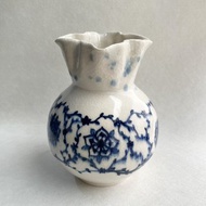 青花瓷。手工陶瓷花瓶 花器 陶藝 花道道具 陶器 教師節禮物