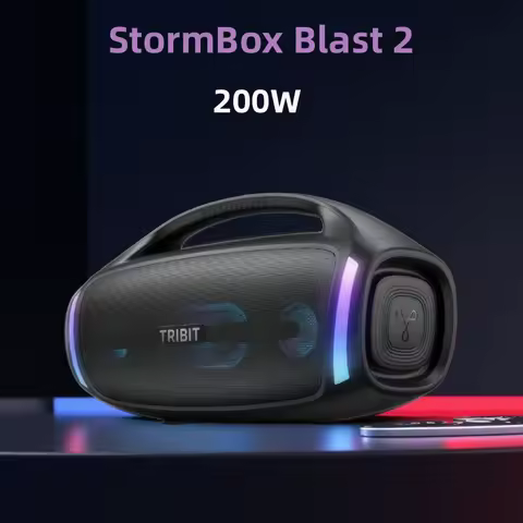 TRIBIT StormBox Blast 2 Bluetooth Speaker, 200W Power With Subwoofer Outdoor IP67 Party Speaker, 30H