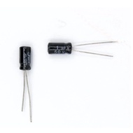 50PCS 50V 1UF 1UF 50V Electrolytic capacitor Size 5*11MM 50 V / 1 UF Aluminium electrolytic capacito