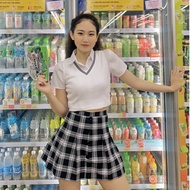 DALLA Áo gile ba lỗ croptop màu trắng - đen - đỏ (GL02)