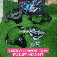 YAMAHA Y15 CONVERT SET Y15ZR V1 CONVERT TO V2 HEAD LAMP COMPLETE SET #READY STOCK