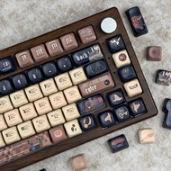 MAIMOOO Daily Prophet Hogwarts Cherry/MOA Profile 125 Keys PBT Aula F75 F99 RK100 Golden Snitch Keyc
