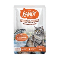 [ 12 ซอง ] Kandy อาหารเปียกแมว แคนดี้ ผลิตจากปลาเนื้อขาว ไม่เติมเกลือ ขนาด 70 g