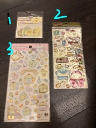 🇯🇵布甸狗貼紙Sanrio Pompompurin & Friends Flake Seal Stickers Set