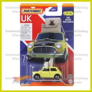 Matchbox Cars Mr Bean 1964 Austin Mini Cooper MBX 2021 Best of UK Series 7/12 (with chair &amp; Teddy Bear)