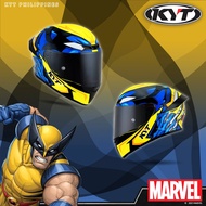 KYT HELMET TT-COURSE WOLVERINE (MARVEL SERIES) CLEAR VISOR