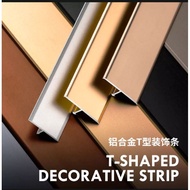 Aluminium Alloy Decorative 8mm T Profile Furniture Wall Panel Ceiling