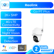 Reolink Go PT Plus 4G LTE Simcard 5MP Battery Camera with 3W Solar Panel