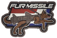 Fur Missile PVC Morale Patch (Full Color)