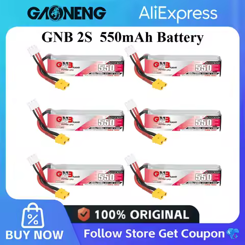 GNB 2S 550mAh 7.6V 100C/200C HV Lipo Battery For Happymodel FPV Racing Cine Whoop BetaFPV RC Drone W