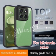 For Moto Edge 60 Fusion 5G Minimalist Clear Hard Plain Edge Phone Case For Motorola Moto Edge 60 50 