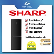 SHARP SJ-FB32E-DS | SJ-FB34E-DS 315L / 342L DARK SILVER DUAL INVERTER BOTTOM FREEZER REFRIGERATOR