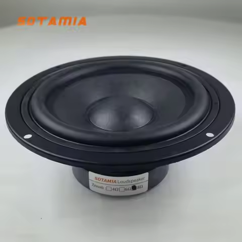 SOTAMIA 1Pcs 5 Inch Midrange Audio Power Speaker 8 Ohm 30W PP Basin Midrange Home Loudspeaker Dedica