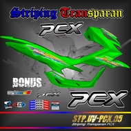 PCX Sticker Striping PCX Sticker Motor Honda PCX Variasi Transparan Thailook 005