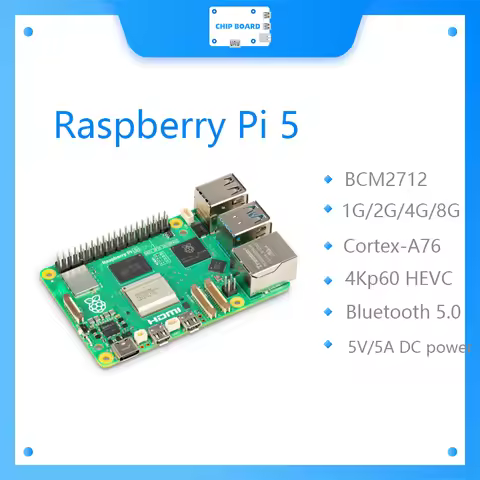 Official Original Raspberry Pi 5 Cortex-A76 Linux 4GB 8GB Arm Board Python programlama PCIe Gigabit 