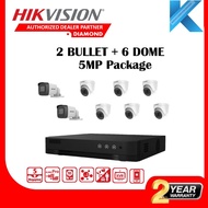 HIKVISION CCTV SET 8 CHANNEL 5MP FULL HD 1920P iDS-7208HUHI-M1/S / DS-2CE16H0T-ITF / DS-2CE76H0T-ITP