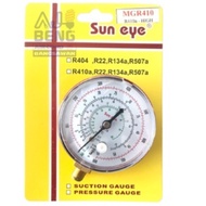 R410A + R22 HIGH SIDE PRESSURE GAUGE / RED - [SUN EYE] / GAUGE ADAPTOR 1/4 X 1/8 FLARE