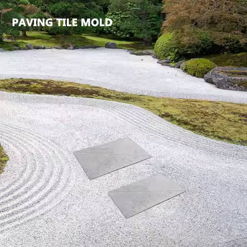 Precast Brick Mold Garden Concrete Mold 40x20x5cm Vintage Pavement Maker for Courtyard Walkway Concr