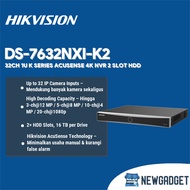 HIKVISION DS-7632NXI-K2 32CH 1U K SERIES ACUSENSE 4K NVR 2 HDD SLOTS