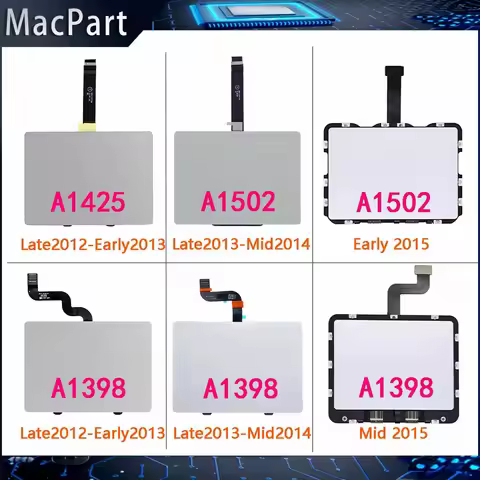 Original Trackpad Touchpad With Cable For Macbook Pro Retina 13" 15" A1425 A1502 A1398 Trackpad 2012