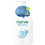 Kracie NAIVE Bubble Body Soap SPORTS 500mL Foam type For use in the bathtub apply an appropriate amo