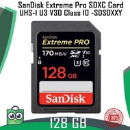 (G) SanDisk Extreme Pro SDXC SD Card UHS-I U3 V30 128GB SDCard 128 GB