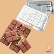 KS Viral Dubai Chocolate Mold Food Grade Plastic Non-Stick 8.5 x 16.5 x 2cm / Dubai Kunafa Chocolate