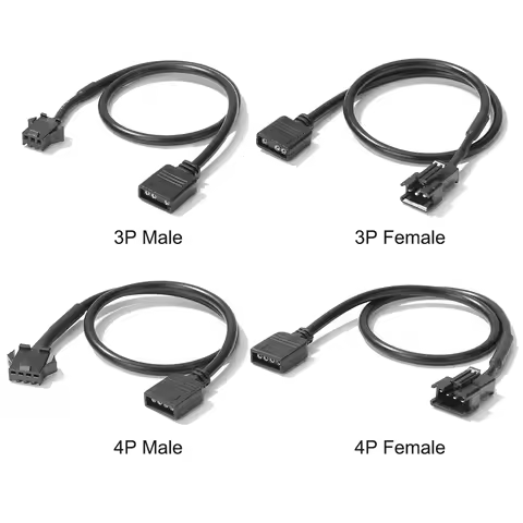 SM3P/SM4P Motherboard RGB Adapter Conversion Cable for Computer LED Light Strip Conversion Cable Cor