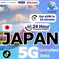 Japan 1-30 Days Data eSIM| Data+Call | Unlimited Data | Softbank/KDDI