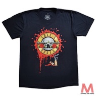 Guns N' Roses Logo Blood RockRock T-Shirt for menRetro Casual T-shirt for men cotten tee