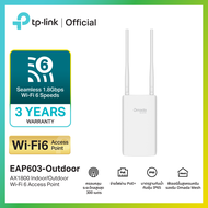 TP-Link EAP603-Outdoor Indoor/Outdoor Wi-Fi 6 Access Point เชื่อมต่อ Wi-Fi 6 ความเร็วสูงสุด 1.8Gbps 