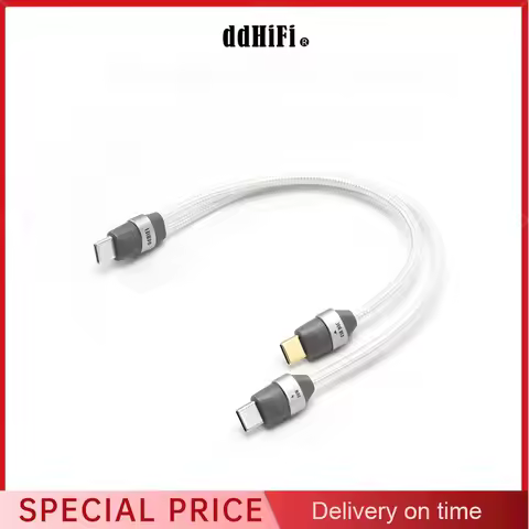 DD DdHiFi TC05M3 2-in-1 USB-C OTG & Charging Cable, 10W Power Input for DAC/Amp, Solve Battery Anxie