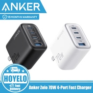 Anker Zolo 70W Ultra Fast Charger,4 Port Foldable Plug Charger
