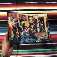 Poster + Frame Block Davidmann Artwork Choppers Garage