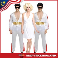 Marilyn Monroe & Elvis Presley Couple Costume – Retro Hollywood Celebrity Outfit for Hallo