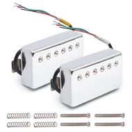 Alnico 2 Humbucker Guitar Pickup 4 Coil Cable Coil Splitting with Brass Cover Pickup for LP Guitar