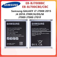 แบตเตอรี่แท้ Samsung GALAXY J7 J7008 J4 J700F J7009 J7000 J701F EB-BJ700BBC EB-BJ700CBE EB-BJ700CBC 3000MAh