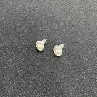 Gentle Minimalist Akoya Pearl Earrings 925 Silver Pin