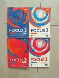 Focus 2 & Focus 3 學生課本student's book 連練習冊Workbook (Pearson)