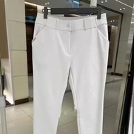 AMAZINGCRE Korean Version Of Golf Womens Casual Solid Color Pants Feet Versatile Slim Sports Fashion