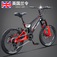 Raleigh British Lanling Children's Bicycle Magnesium Alloy Young and Older Boys and Girls Mountain Shimano Speed Bicycle