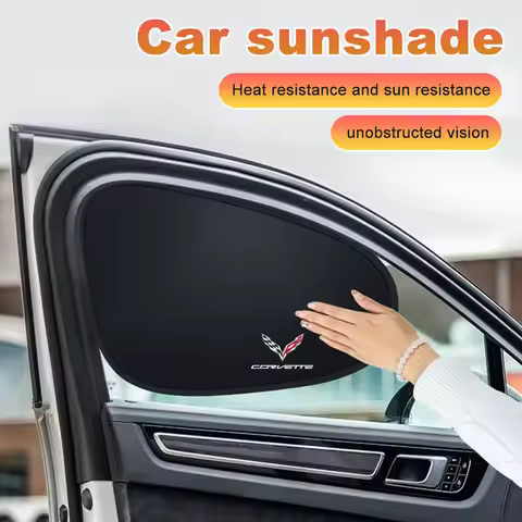 Car Side Window Sunshade Cover Inside Electrostatic Adsorption Side Curtain For Corvette C1 C2 C3 C4
