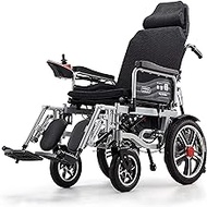 Fashionable Simplicity Wheelchairs Heavy Duty Electric Wheelchair With Headrest Foldable Folding And Lightweight Portable Powerchair Adjustable Backrest And Pedal