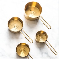 DreamerHouse 4pcs/set Measuring Spoon Stainless Steel Baking set Kitchen Scale Quantitative Coffee G